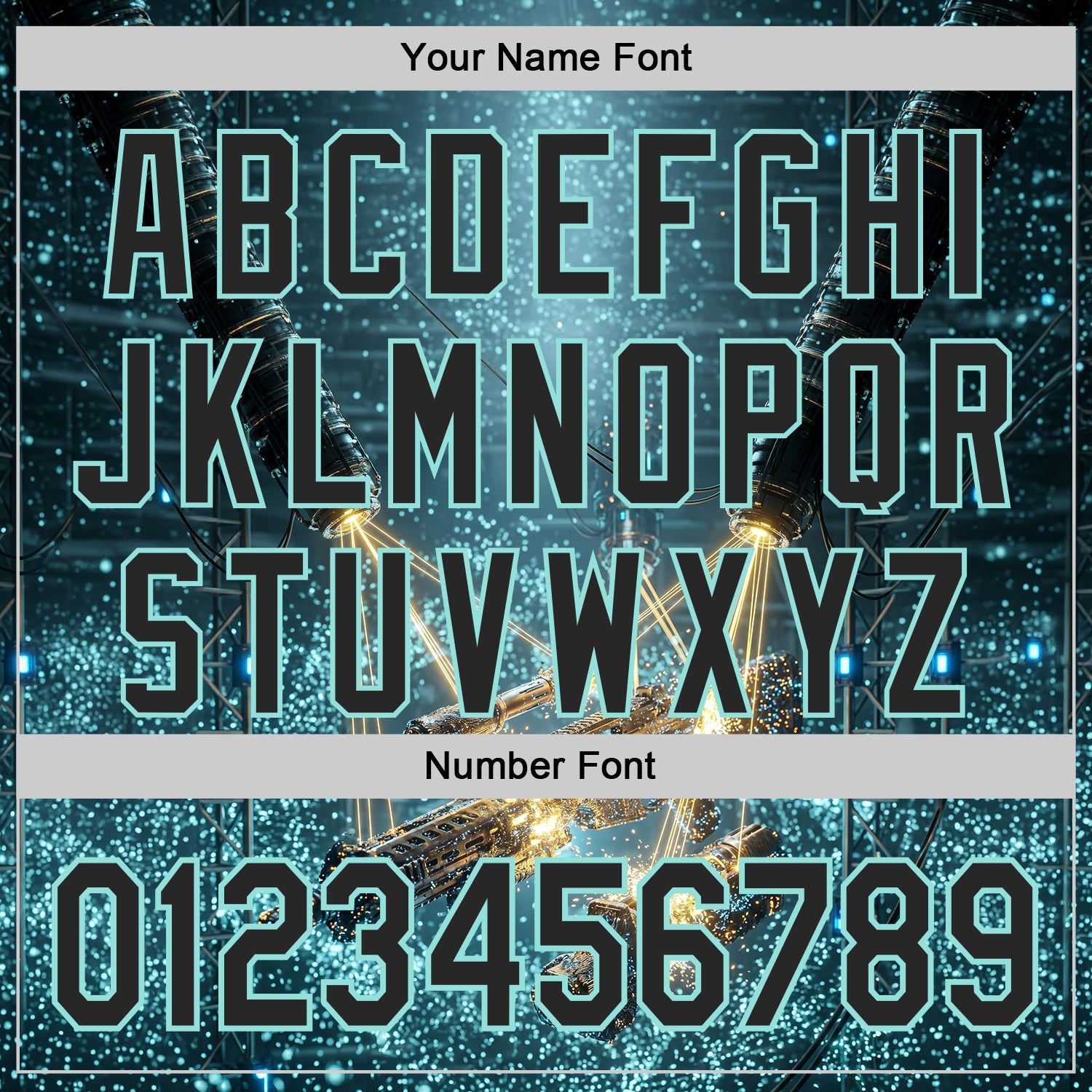Custom Blue Black-Ice Blue Futurism Sci-Fi E-sports 3D Pattern Design Authentic Baseball Jersey