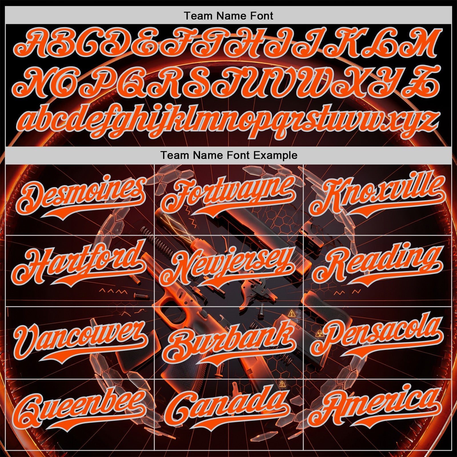 Custom Black Orange-Silver Futurism Cyberpunk E-sports 3D Pattern Design Authentic Baseball Jersey