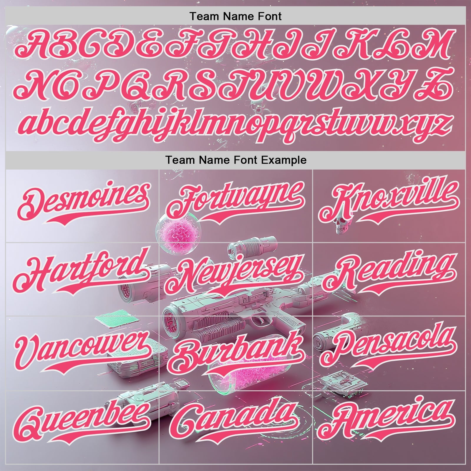 Custom Gray Neon Pink-White Futurism Cyberpunk E-sports 3D Pattern Design Authentic Baseball Jersey
