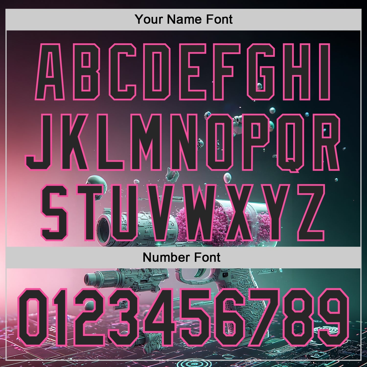 Custom Black-Pink Futurism Cyberpunk E-sports 3D Pattern Design Authentic Baseball Jersey