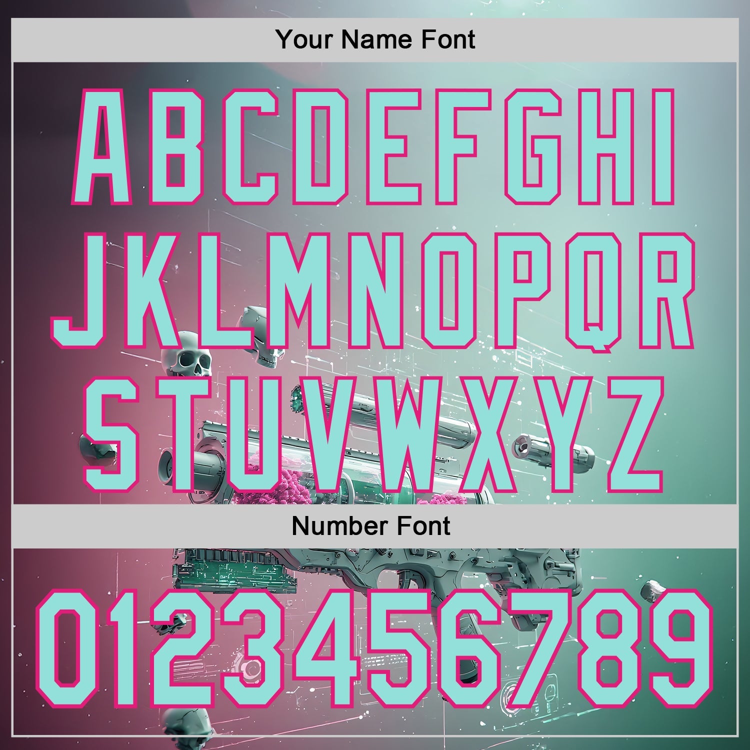 Custom Blue Ice Blue-Hot Pink Futurism Cyberpunk E-sports 3D Pattern Design Authentic Baseball Jersey