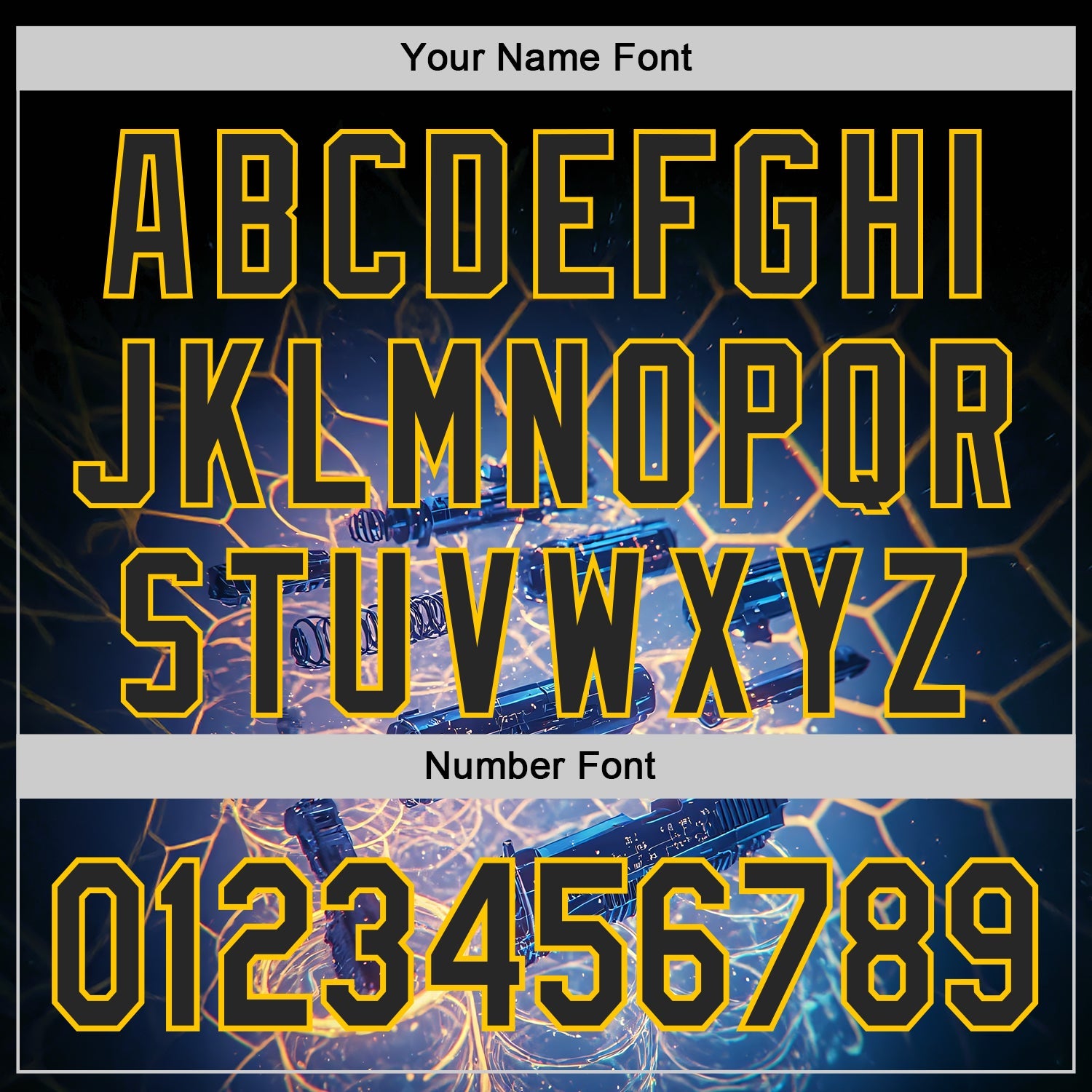 Custom Black-Yellow Futurism Tech Holographic E-sports 3D Pattern Design Authentic Baseball Jersey