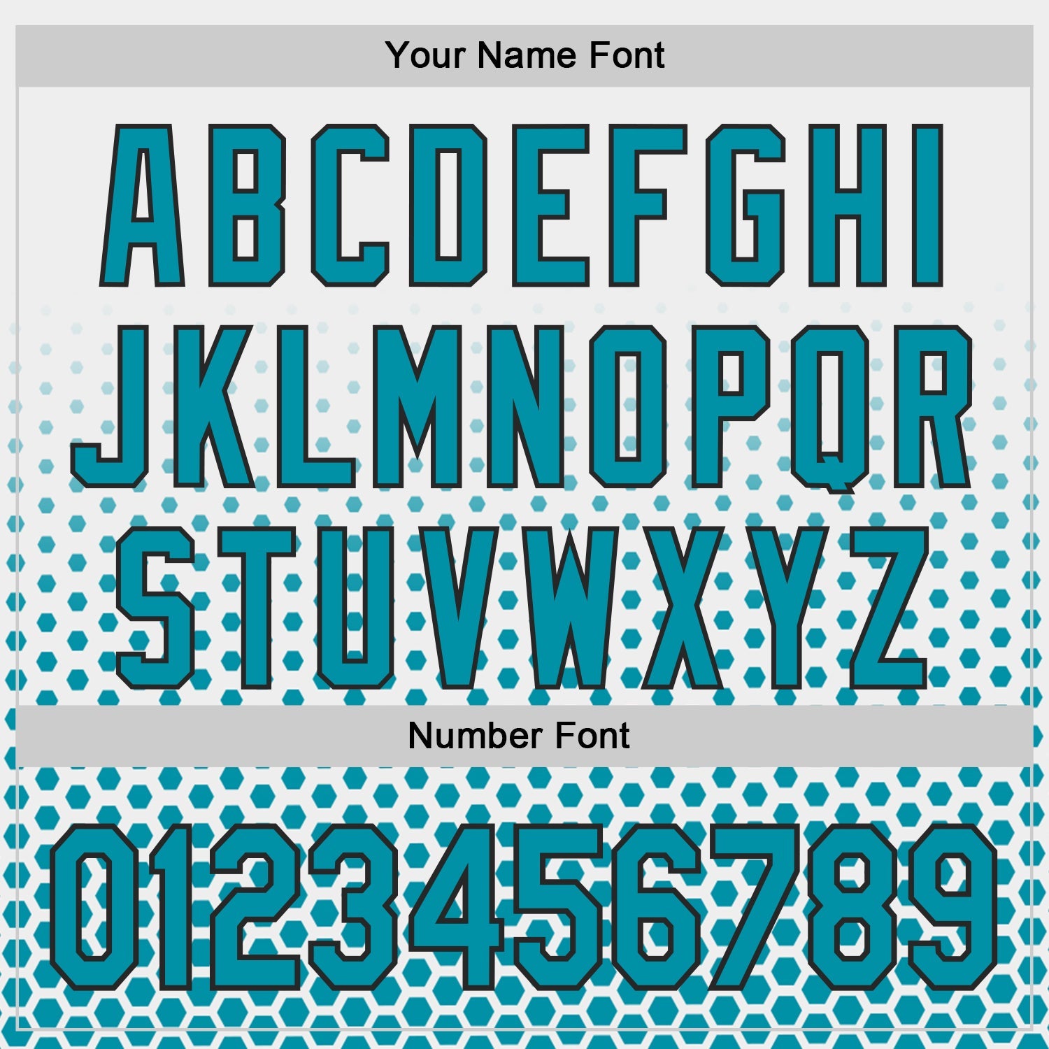 Custom White Teal-Black Geometric Hexagonal Dot Gradient Authentic Baseball Jersey