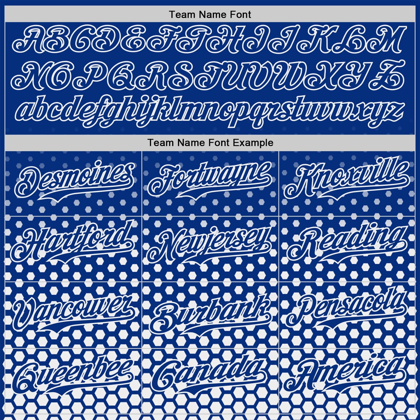 Custom Royal-White Geometric Hexagonal Dot Gradient Authentic Baseball Jersey