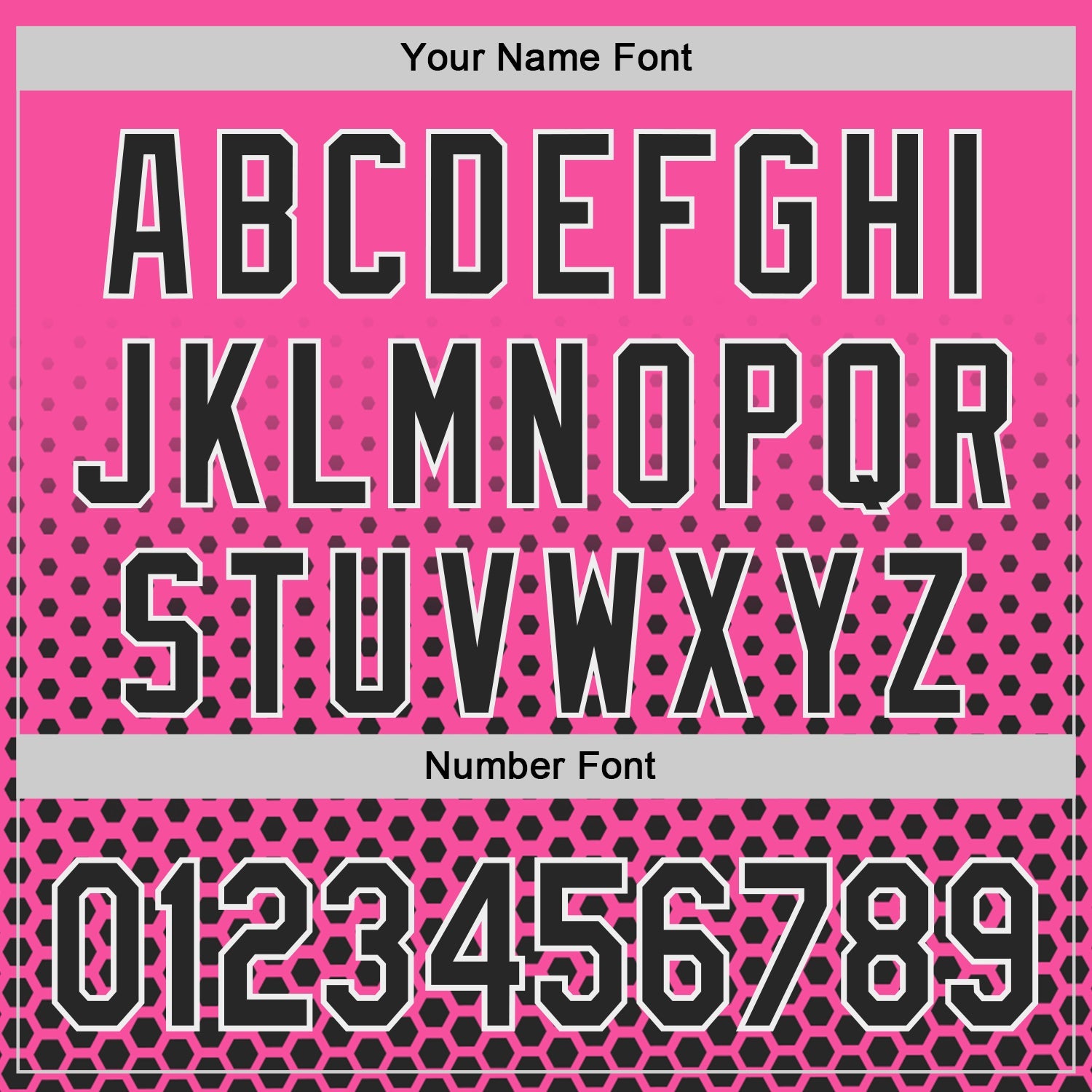Custom Pink Black-White Geometric Hexagonal Dot Gradient Authentic Baseball Jersey