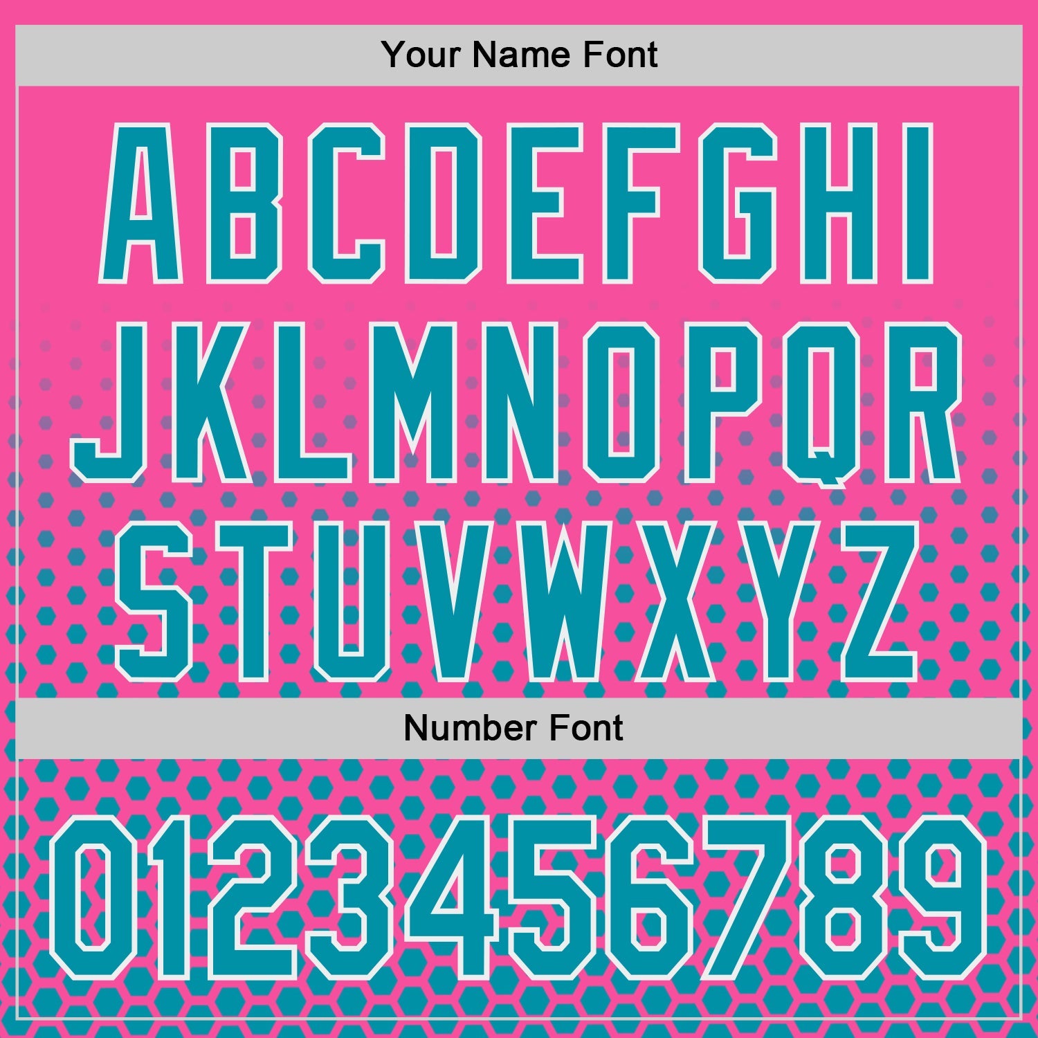 Custom Pink Teal-White Geometric Hexagonal Dot Gradient Authentic Baseball Jersey