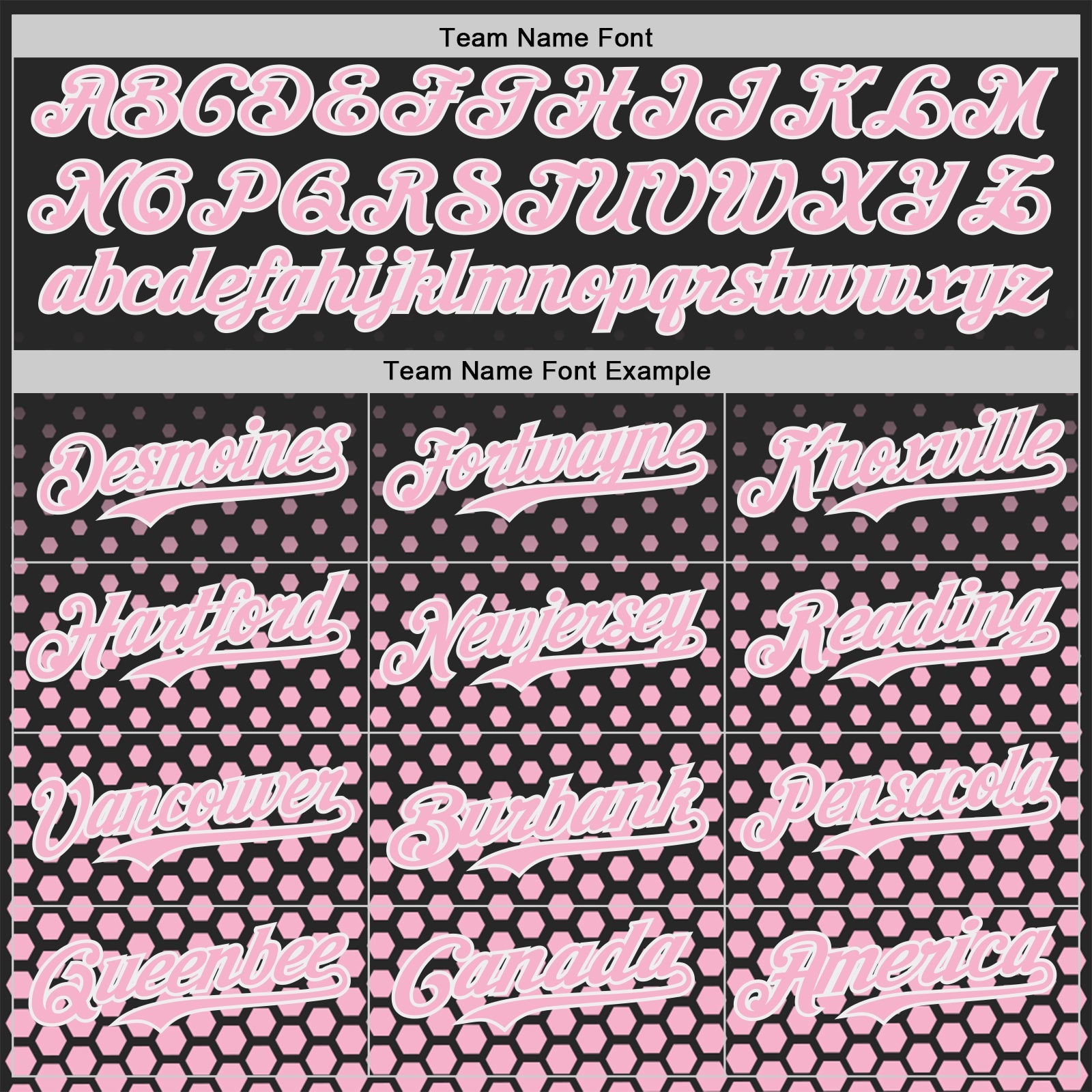 Custom Black Light Pink-White Geometric Hexagonal Dot Gradient Authentic Baseball Jersey