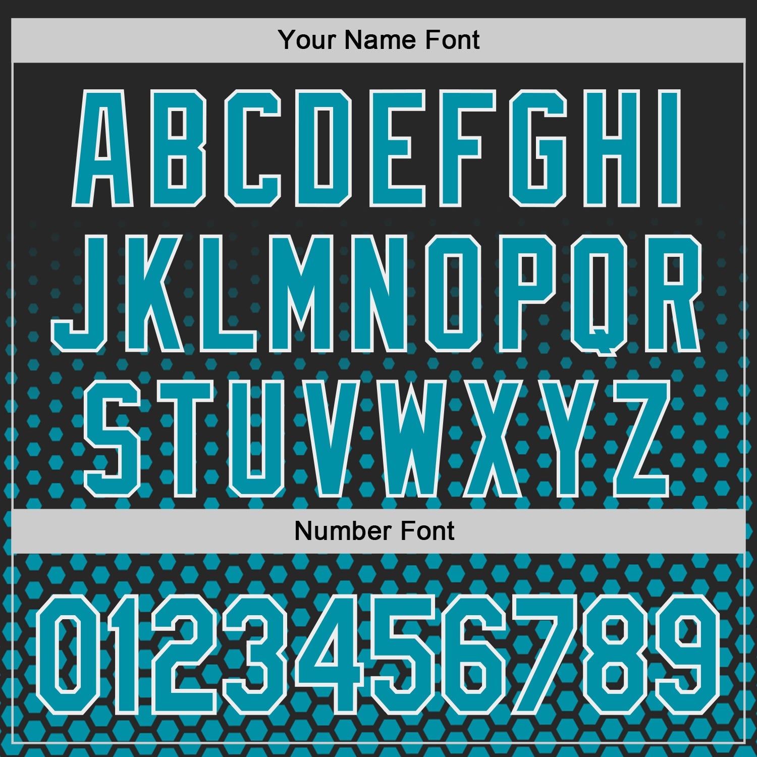 Custom Black Teal-White Geometric Hexagonal Dot Gradient Authentic Baseball Jersey