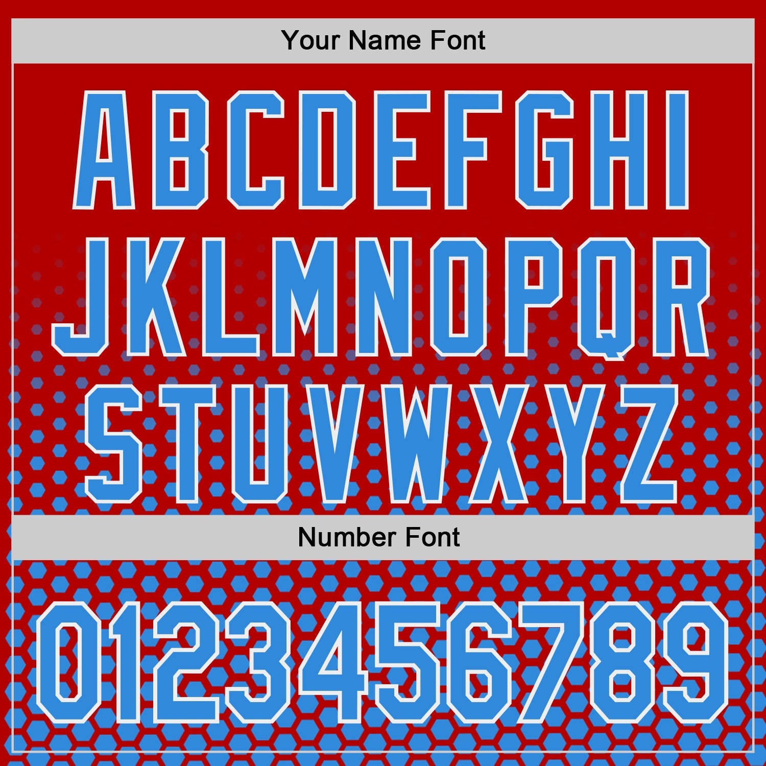 Custom Red Electric Blue-White Geometric Hexagonal Dot Gradient Authentic Baseball Jersey