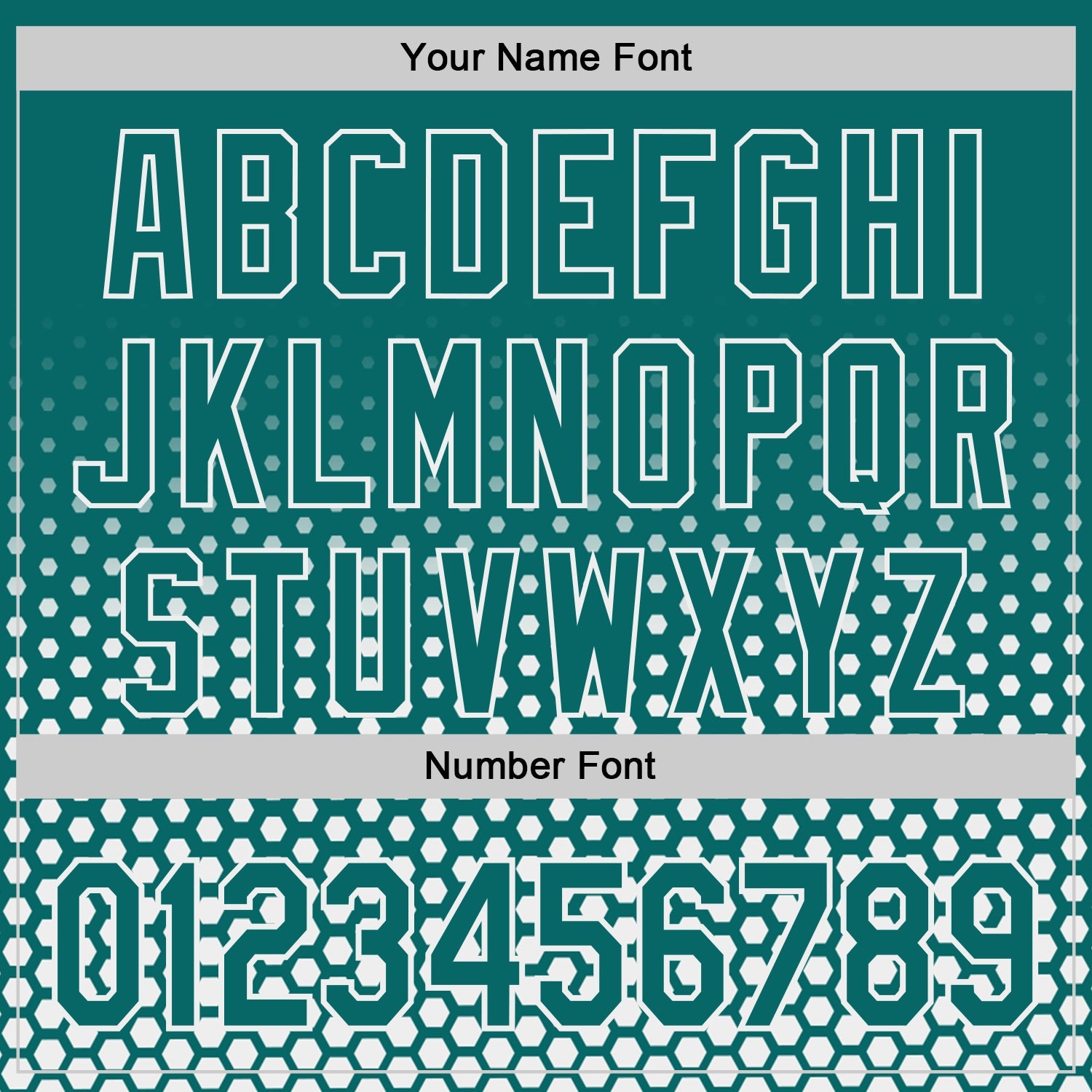 Custom Teal-White Geometric Hexagonal Dot Gradient Authentic Baseball Jersey