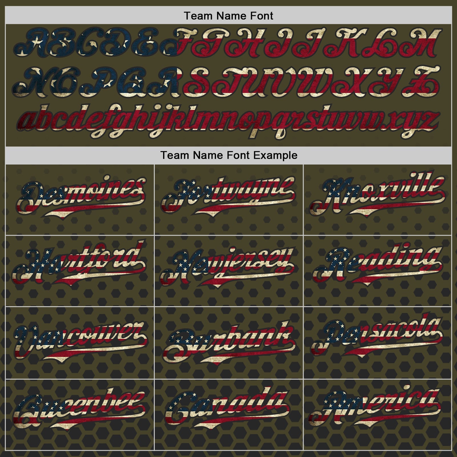 Custom Olive Vintage USA Flag-Black Geometric Hexagonal Dot Gradient Authentic Baseball Jersey