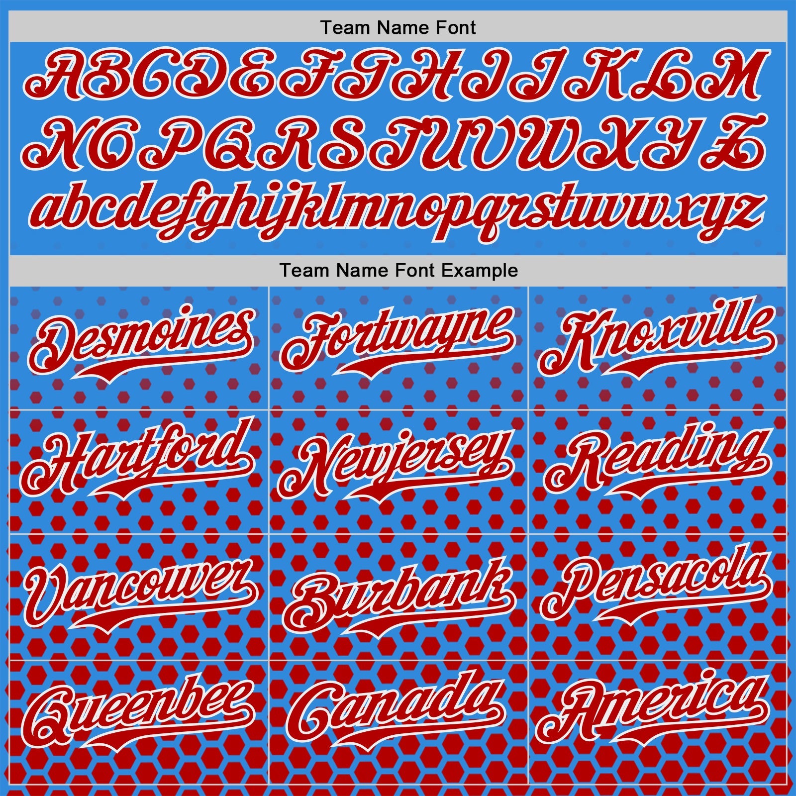 Custom Electric Blue Red-White Geometric Hexagonal Dot Gradient Authentic Baseball Jersey