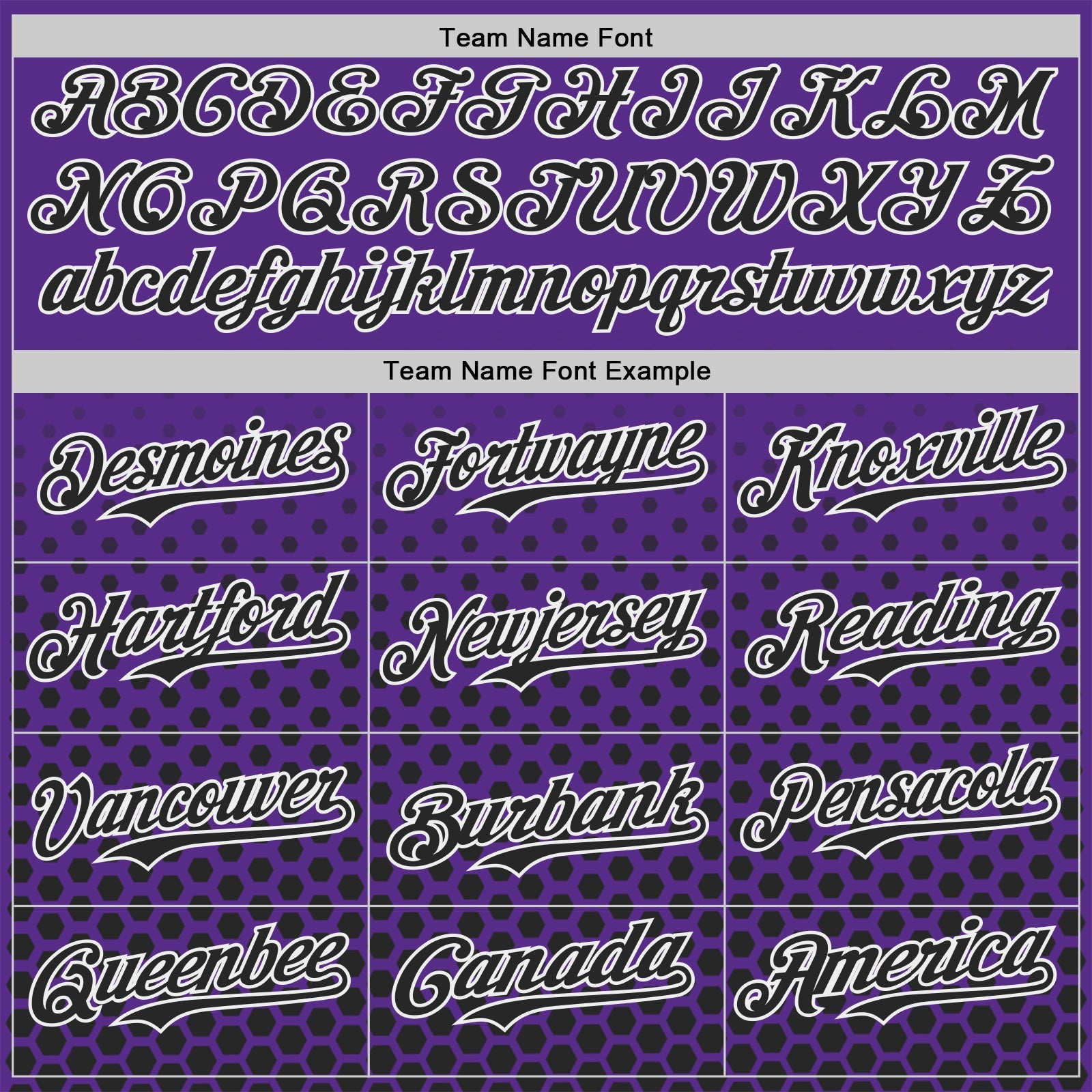 Custom Purple Black-White Geometric Hexagonal Dot Gradient Authentic Baseball Jersey