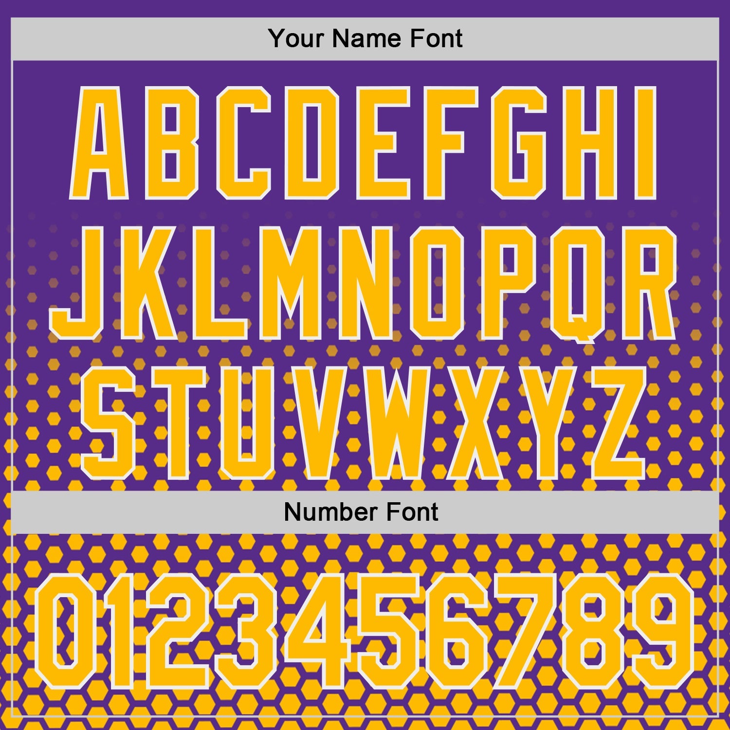 Custom Purple Gold-White Geometric Hexagonal Dot Gradient Authentic Baseball Jersey