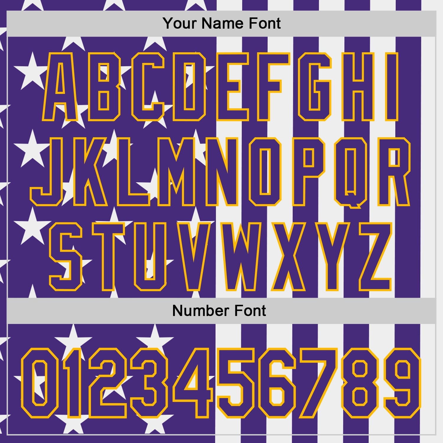 Custom Purple White-Gold USA Flag Patriotic Split Stars and Stripes Authentic Baseball Jersey