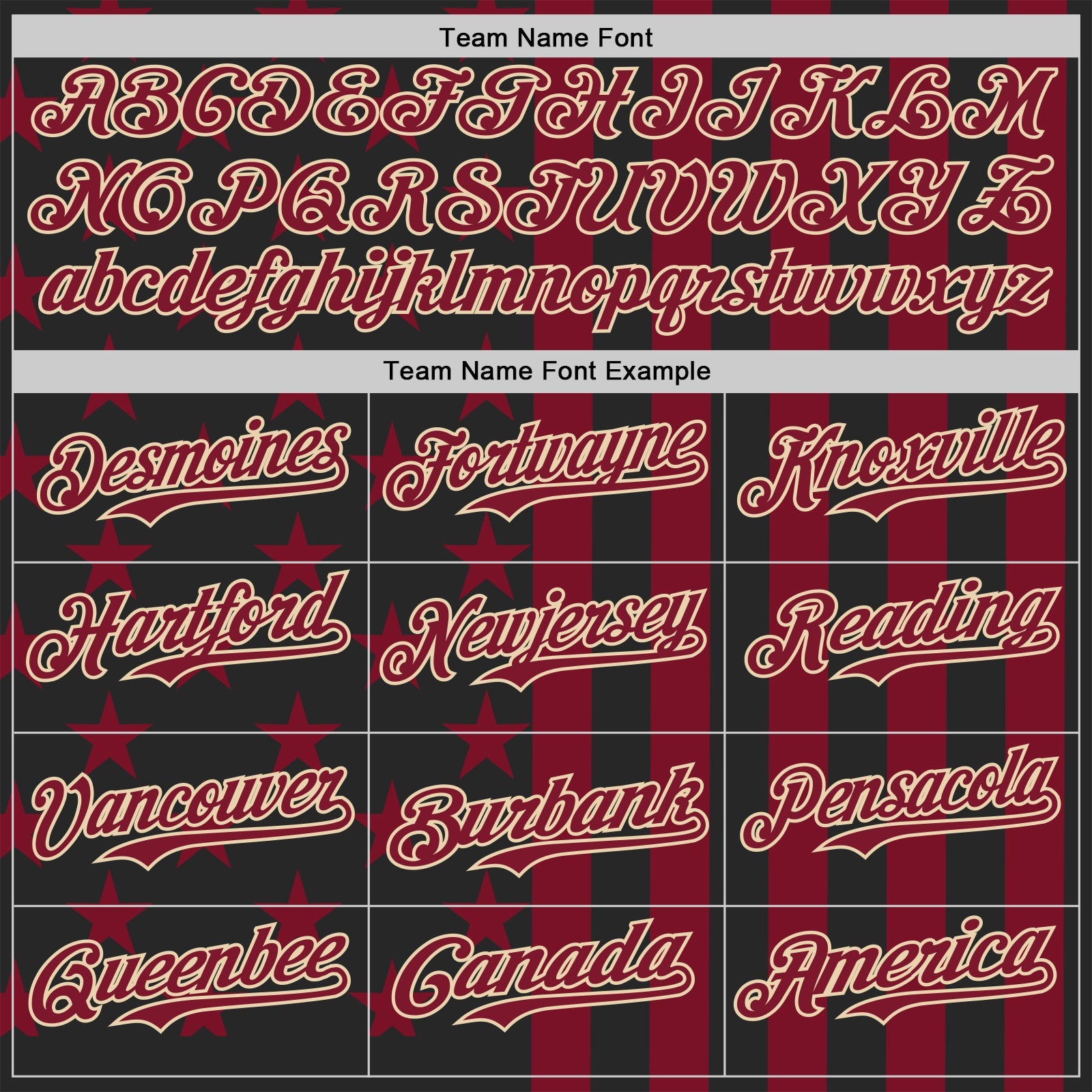 Custom Black Crimson-City Cream USA Flag Patriotic Split Stars and Stripes Authentic Baseball Jersey