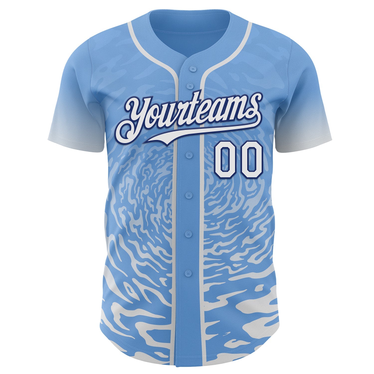 Custom Medium Pink Black-White Ice Cream Waffle Foodie Dessert Authentic Baseball Jersey