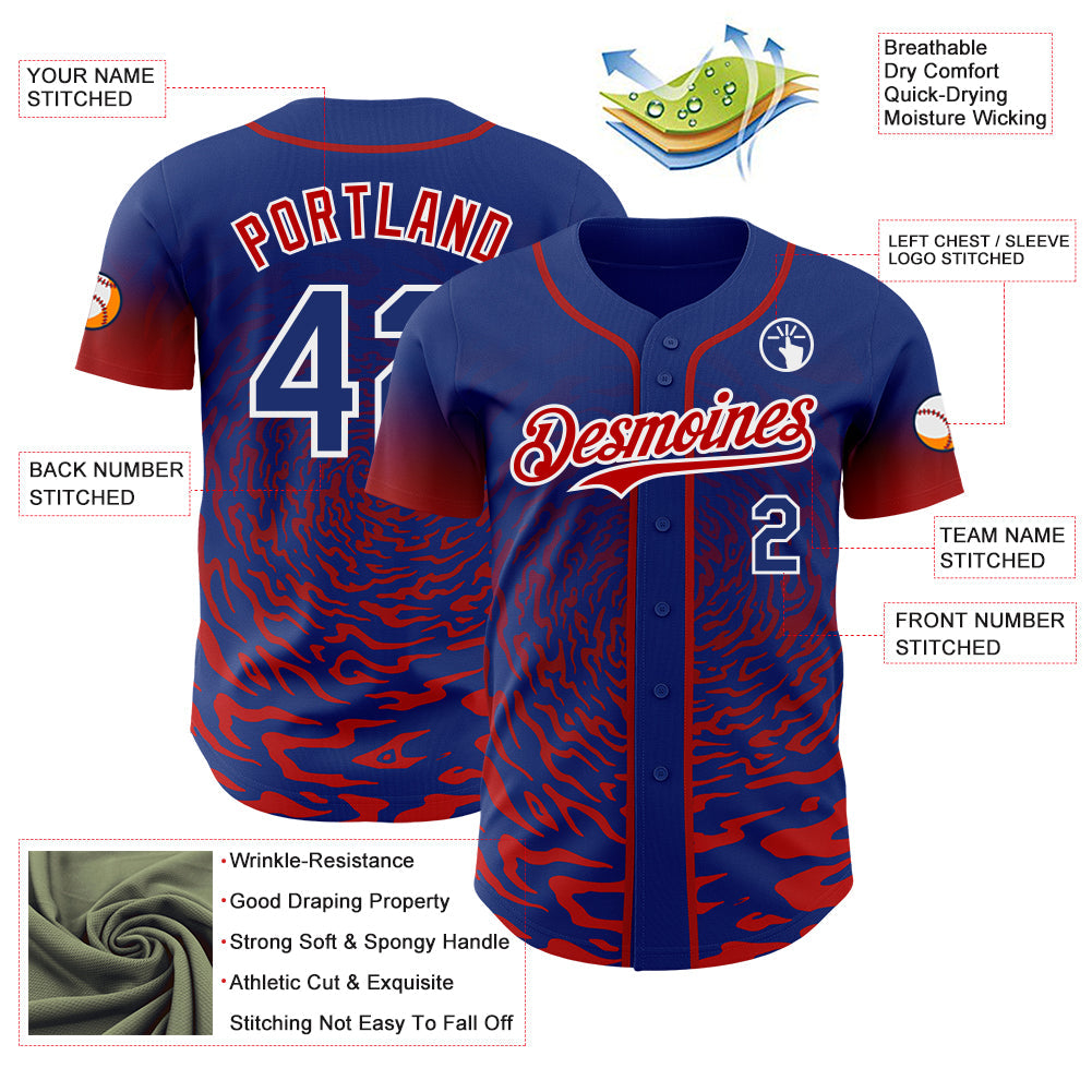 Custom Light Purple Pink-White Ice Cream Waffle Foodie Dessert Authentic Baseball Jersey