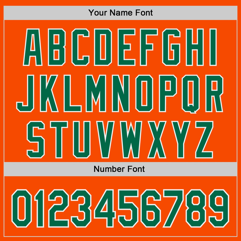 Custom Orange Kelly Green-White Ice Cream Waffle Foodie Dessert Authentic Baseball Jersey