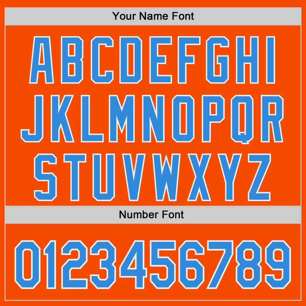 Custom Orange Electric Blue-White Ice Cream Waffle Foodie Dessert Authentic Baseball Jersey