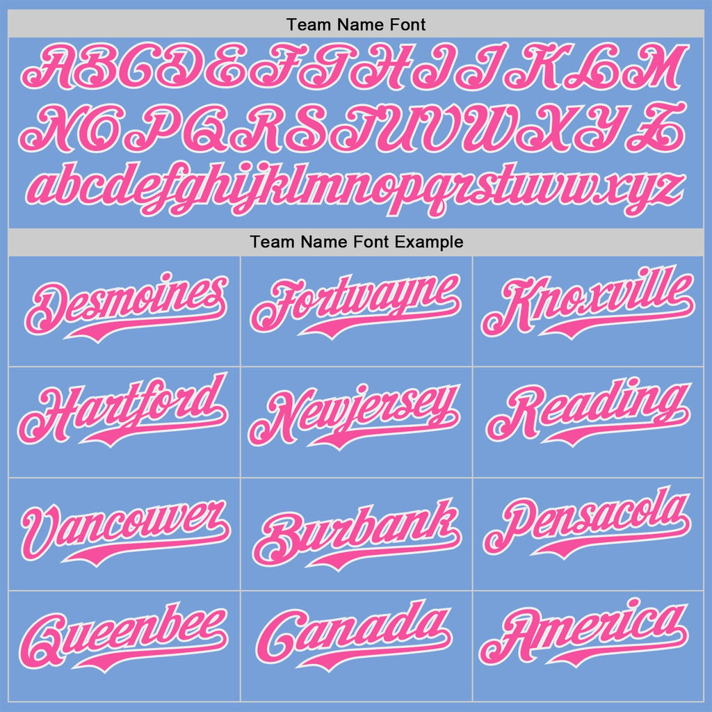 Custom Light Blue Pink-White Ice Cream Waffle Foodie Dessert Authentic Baseball Jersey