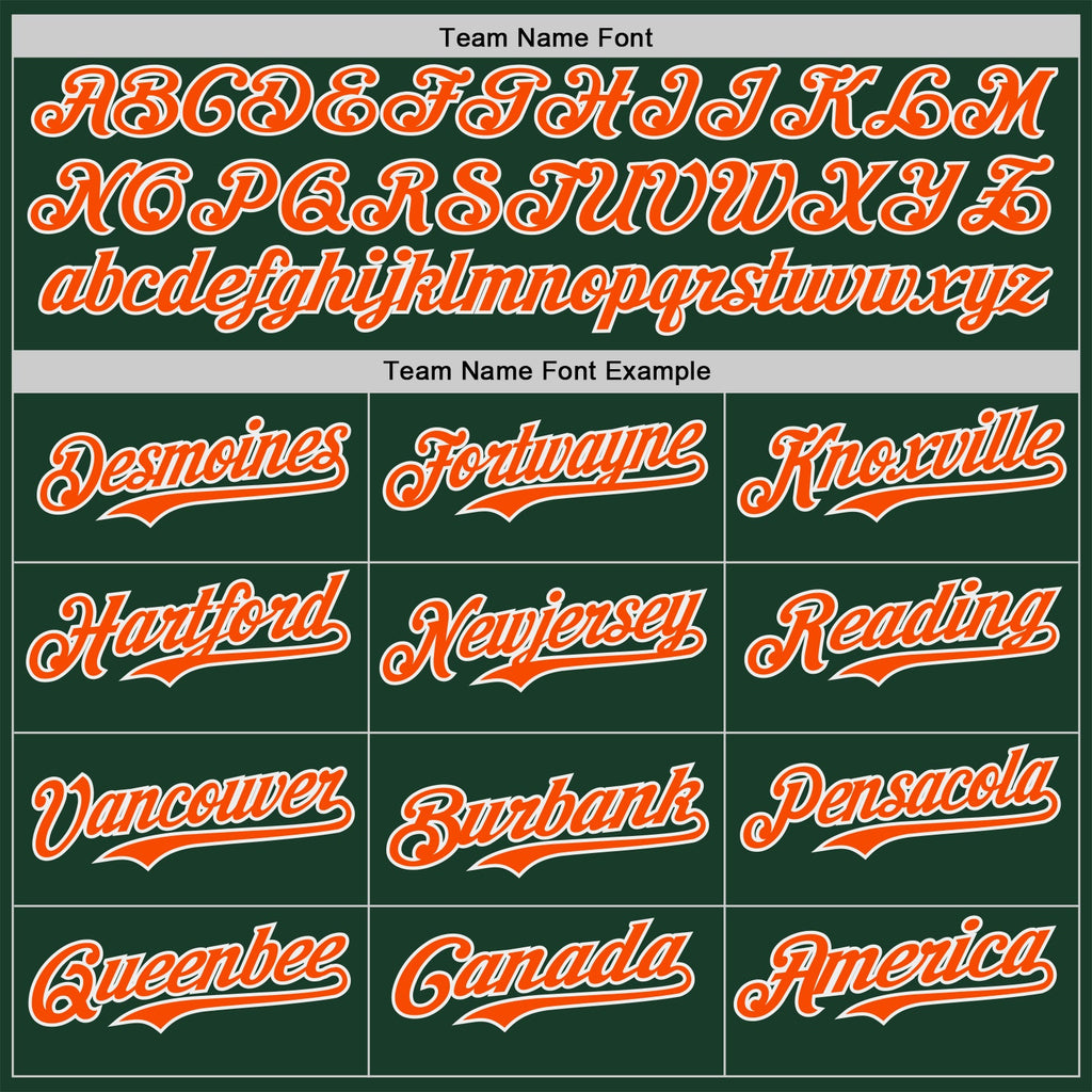 Custom Green Orange-White Ice Cream Waffle Foodie Dessert Authentic Baseball Jersey