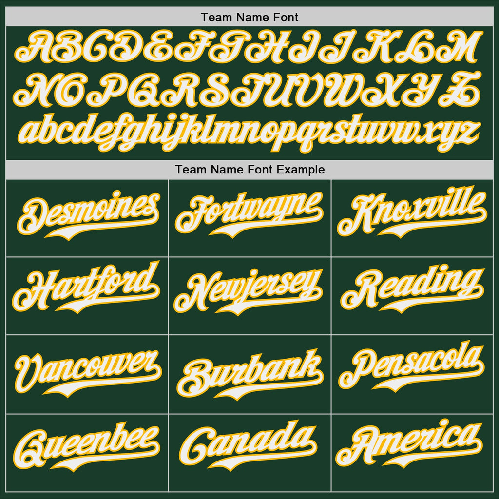 Custom Green White-Gold Ice Cream Waffle Foodie Dessert Authentic Baseball Jersey