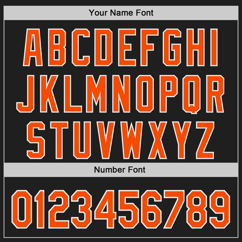 Custom Black Orange-White Ice Cream Waffle Foodie Dessert Authentic Baseball Jersey