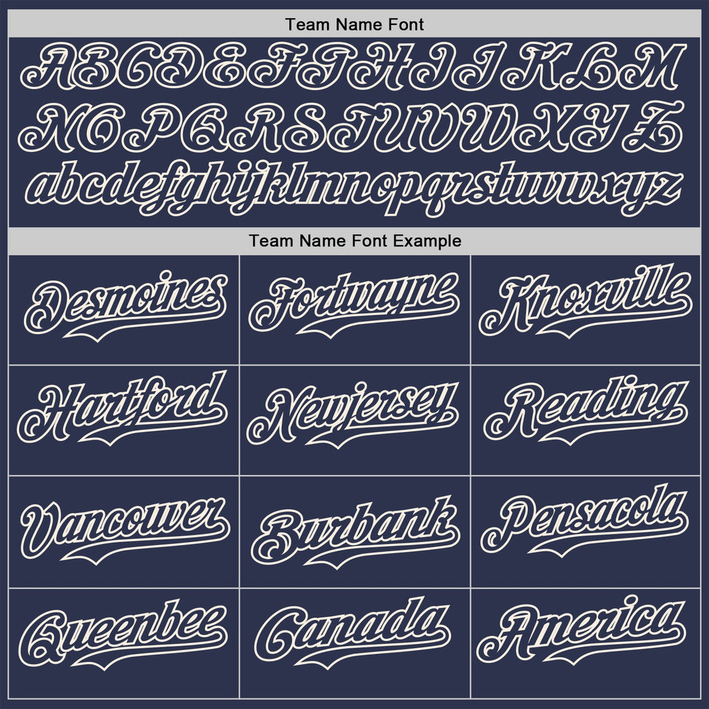 Custom Navy-Cream Fluid Liquid Wave Splatter Authentic Baseball Jersey