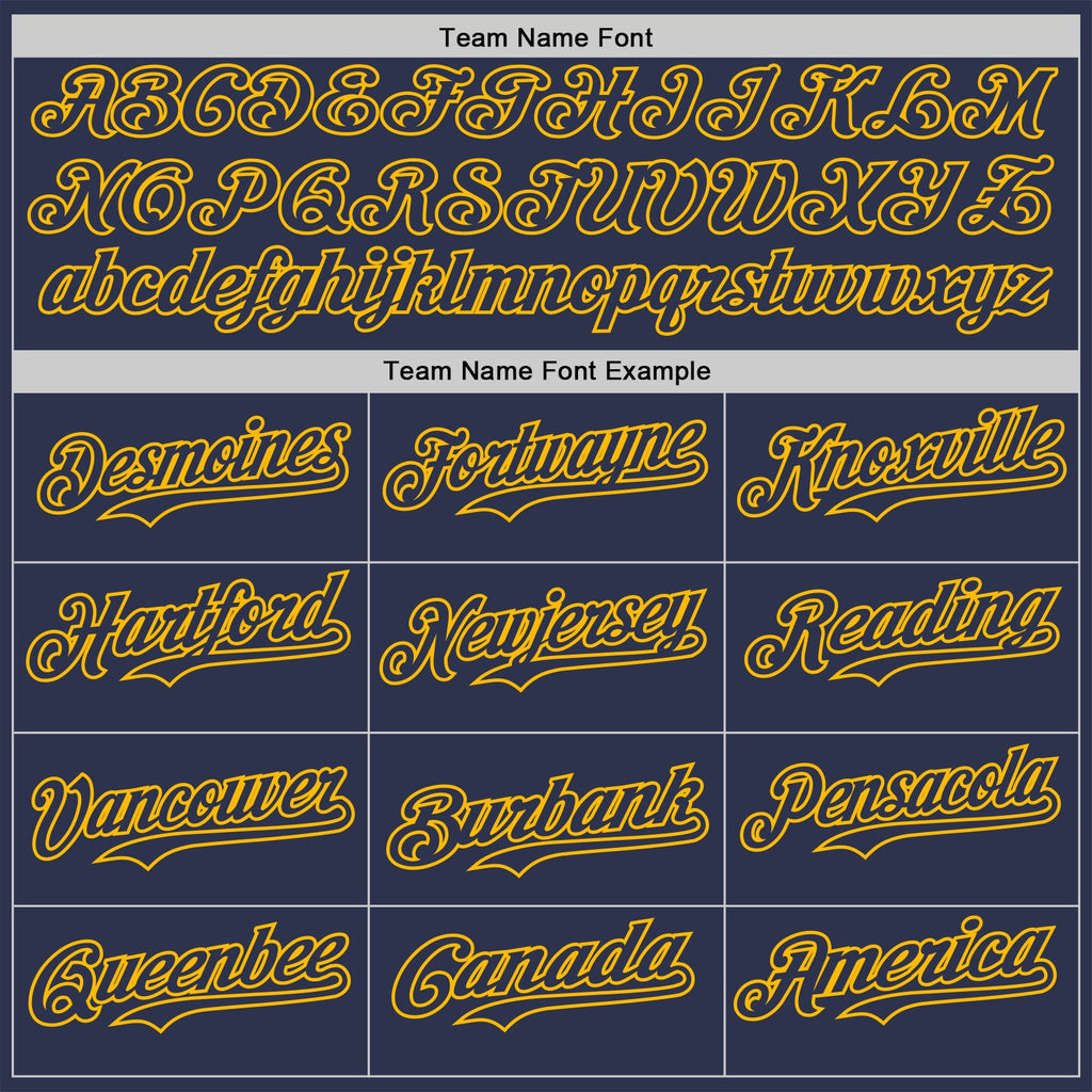 Custom Navy-Gold Fluid Liquid Wave Splatter Authentic Baseball Jersey
