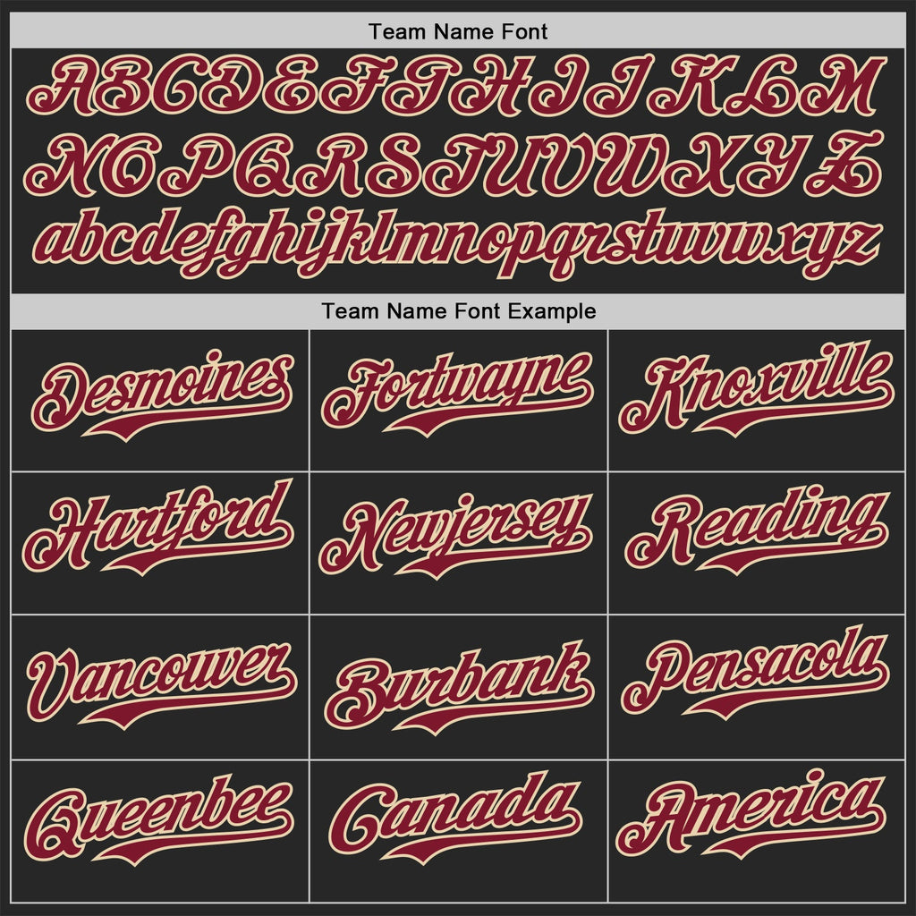 Custom Black Crimson-City Cream Fluid Liquid Wave Splatter Authentic Baseball Jersey