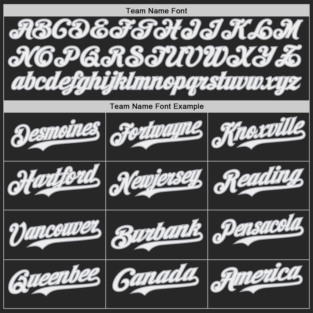 Custom Black White-Gray Fluid Wave Splatter Gradient Authentic Baseball Jersey