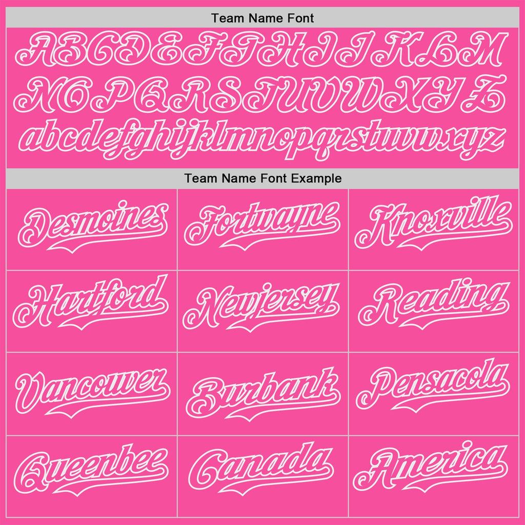 Custom Pink-White Fluid Wave Splatter Gradient Authentic Baseball Jersey