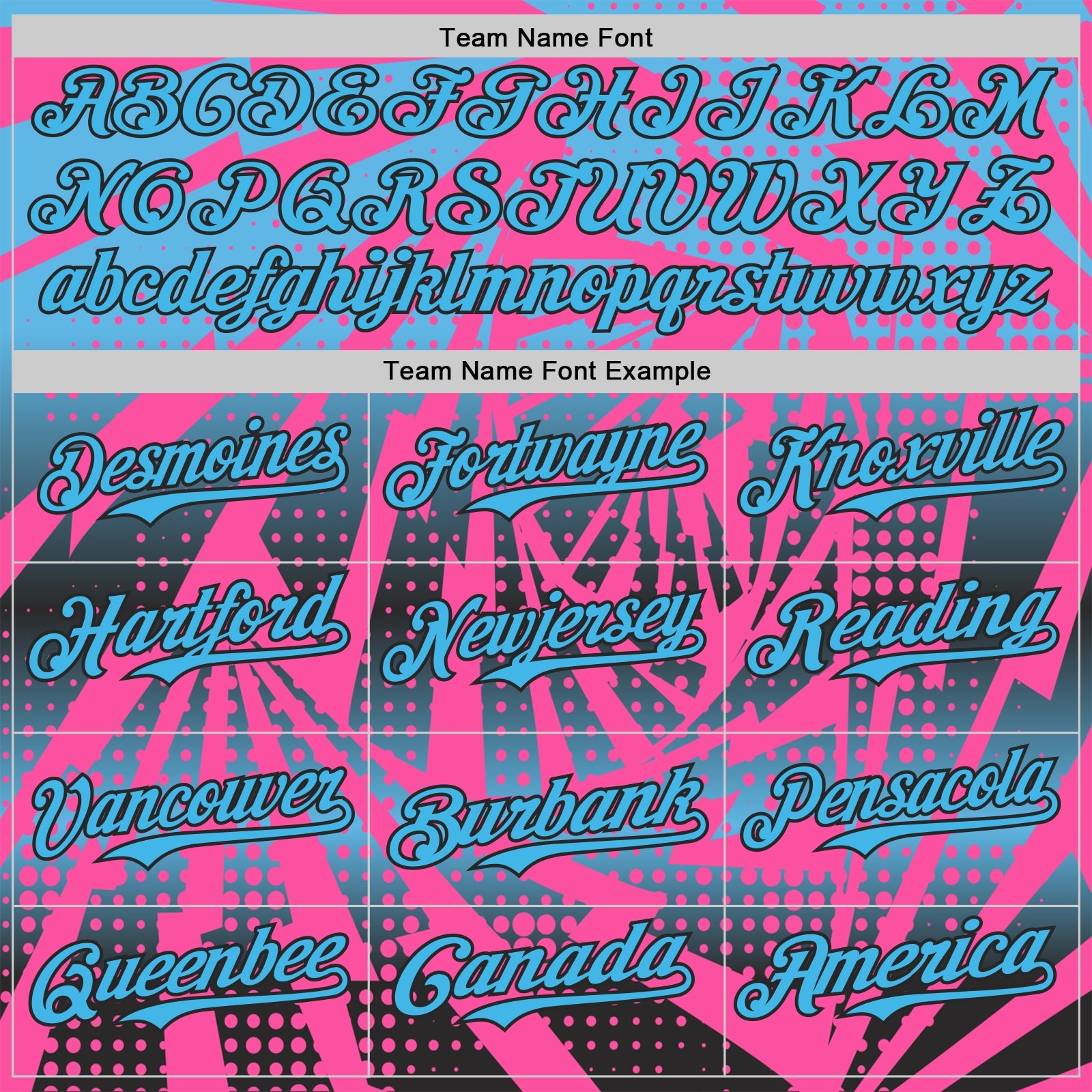 Custom Pink Sky Blue-Black Lightning Gradient Dot Authentic Baseball Jersey