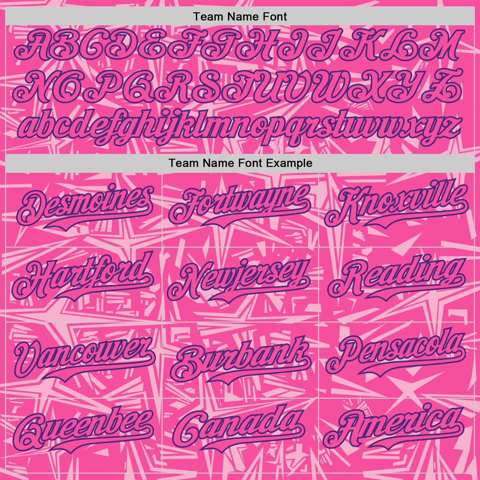 Custom Pink Light Pink-Purple Geometric Cyber Starburst Authentic Baseball Jersey