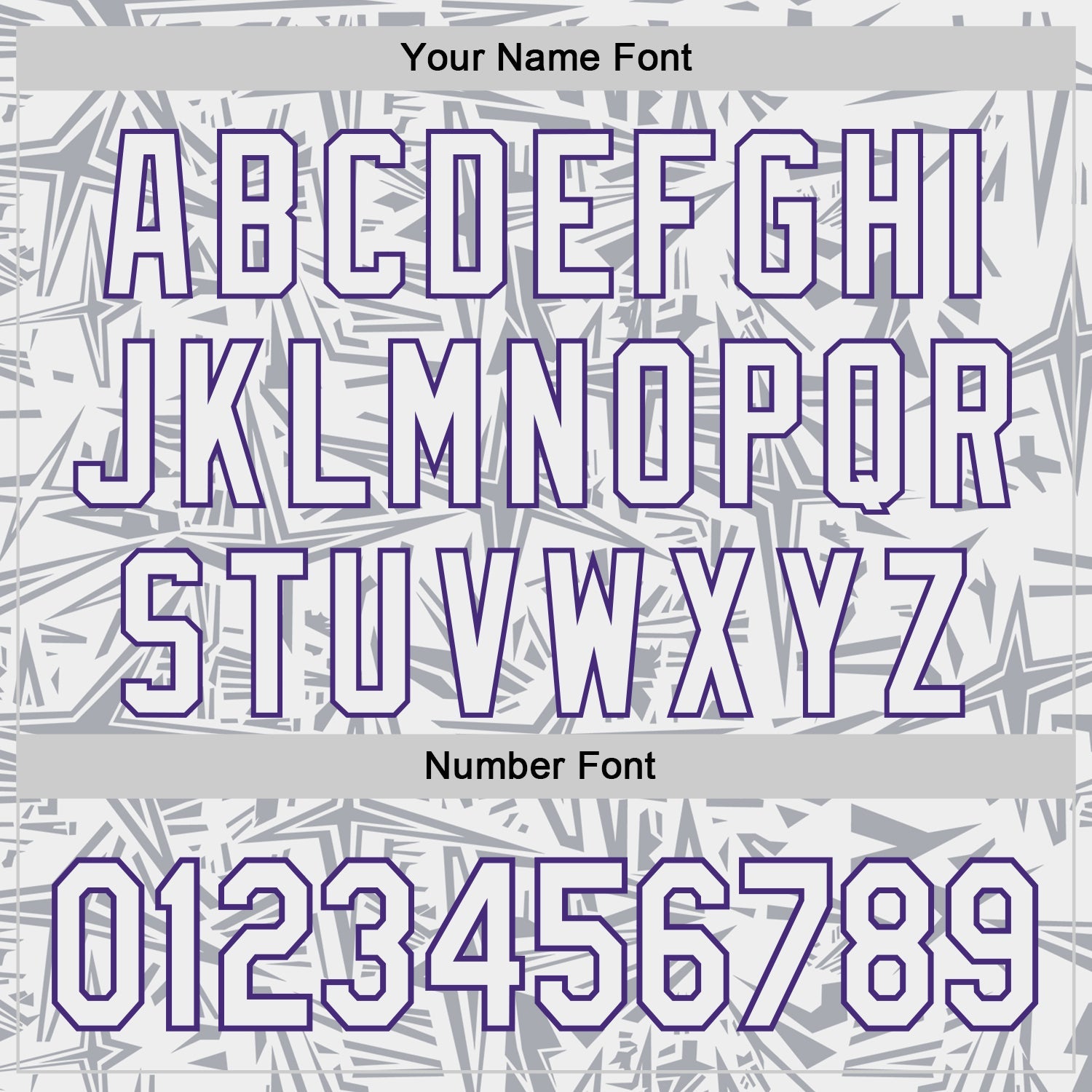 Custom White Gray-Purple Geometric Cyber Starburst Authentic Baseball Jersey