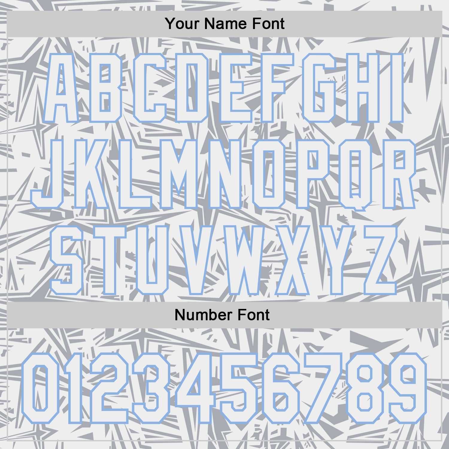 Custom White Gray-Light Blue Geometric Cyber Starburst Authentic Baseball Jersey