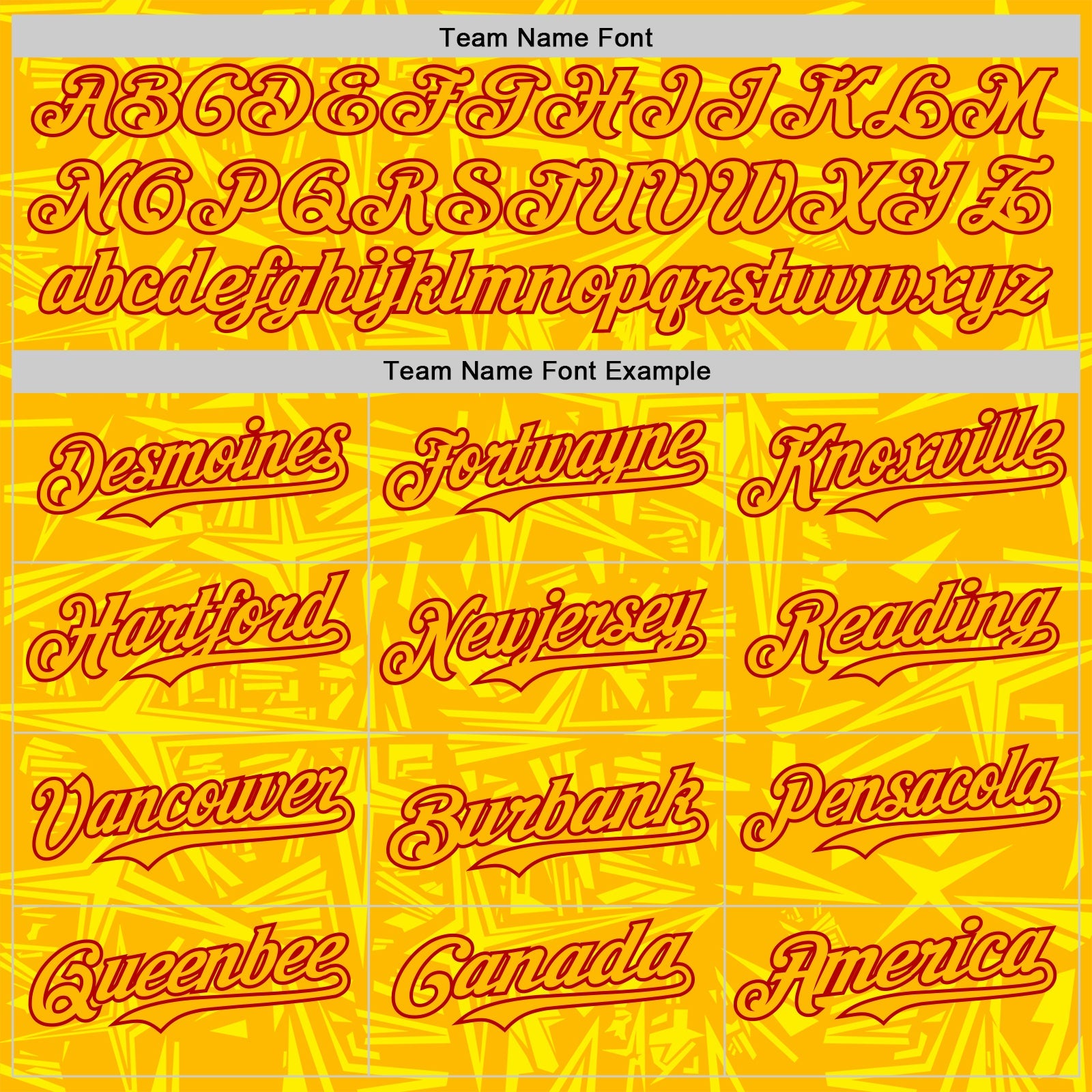 Custom Gold Light Yellow-Red Geometric Cyber Starburst Authentic Baseball Jersey