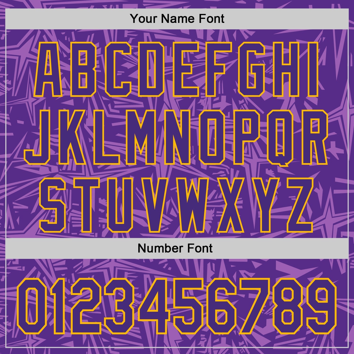 Custom Purple Medium Purple-Gold Geometric Cyber Starburst Authentic Baseball Jersey