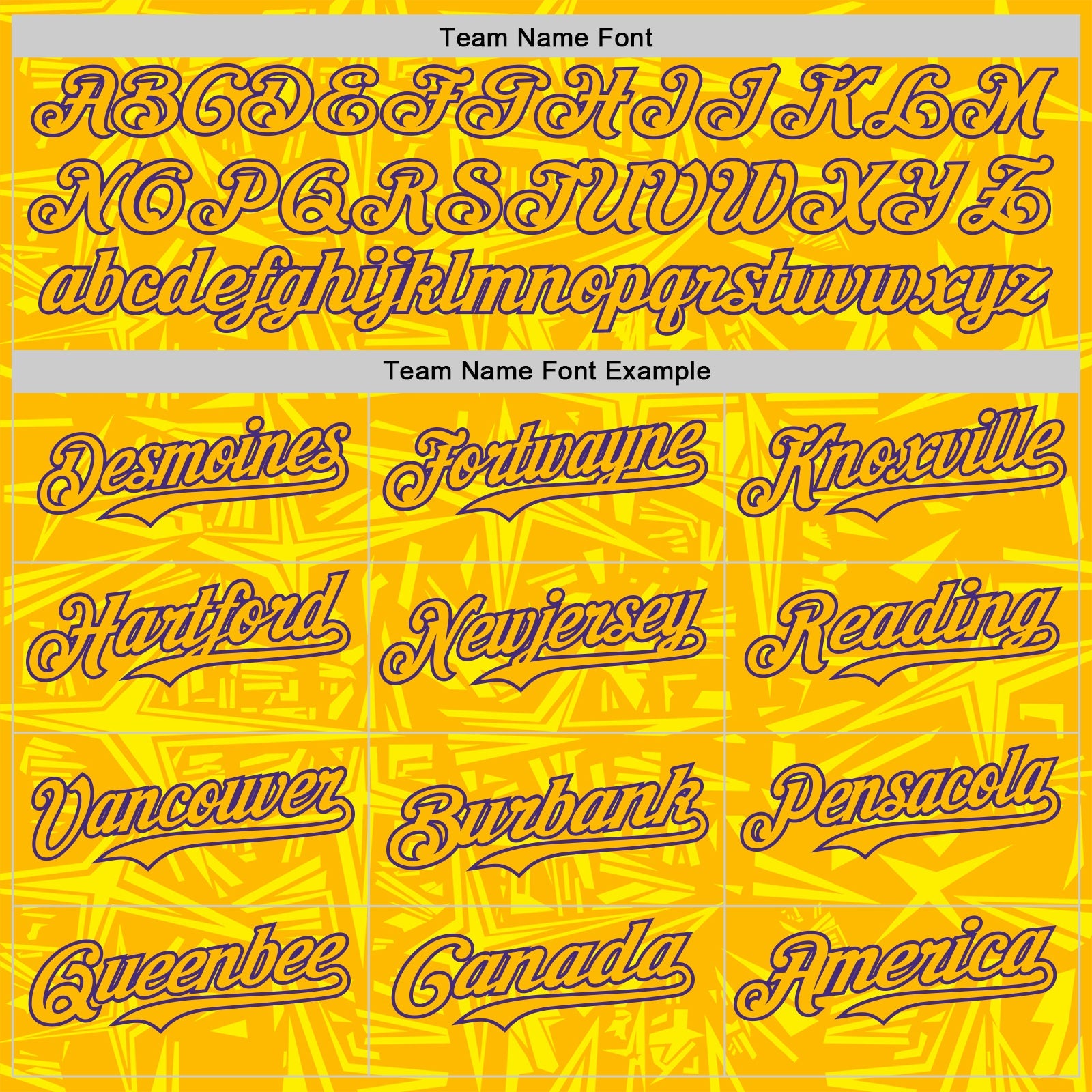 Custom Gold Light Yellow-Purple Geometric Cyber Starburst Authentic Baseball Jersey