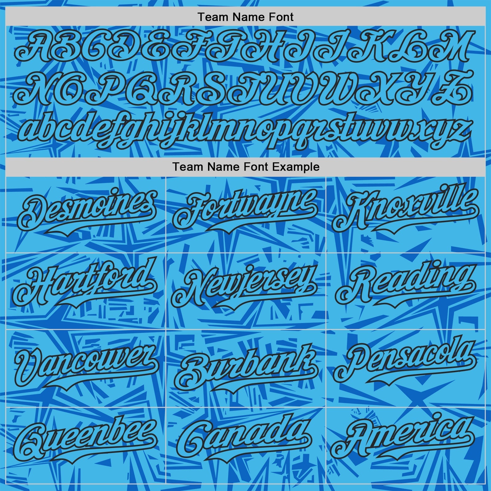 Custom Sky Blue Blue-Black Geometric Cyber Starburst Authentic Baseball Jersey