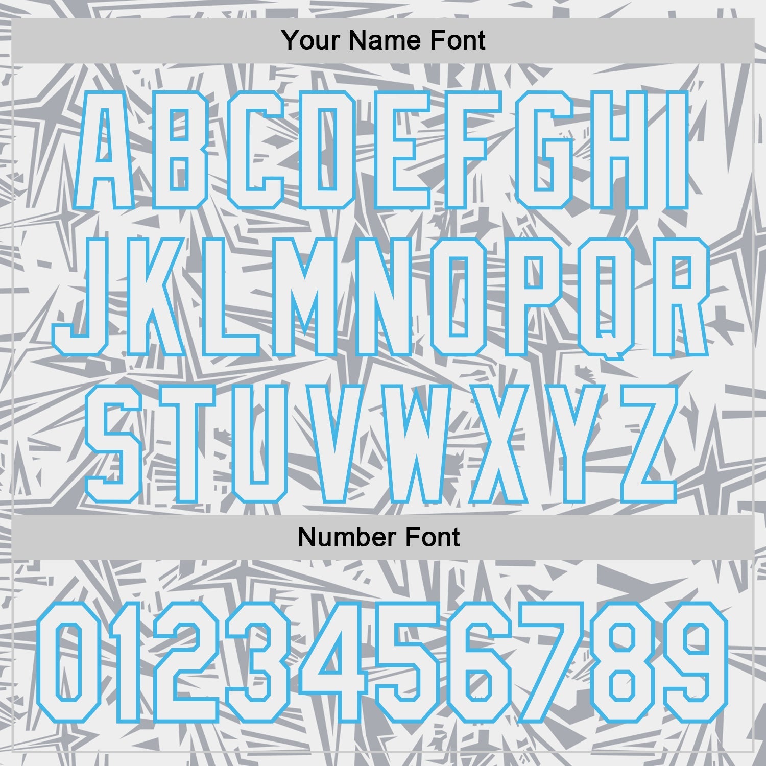 Custom White Gray-Sky Blue Geometric Cyber Starburst Authentic Baseball Jersey