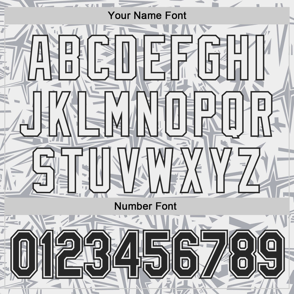 Custom White Black-Gray Geometric Cyber Starburst Authentic Baseball Jersey