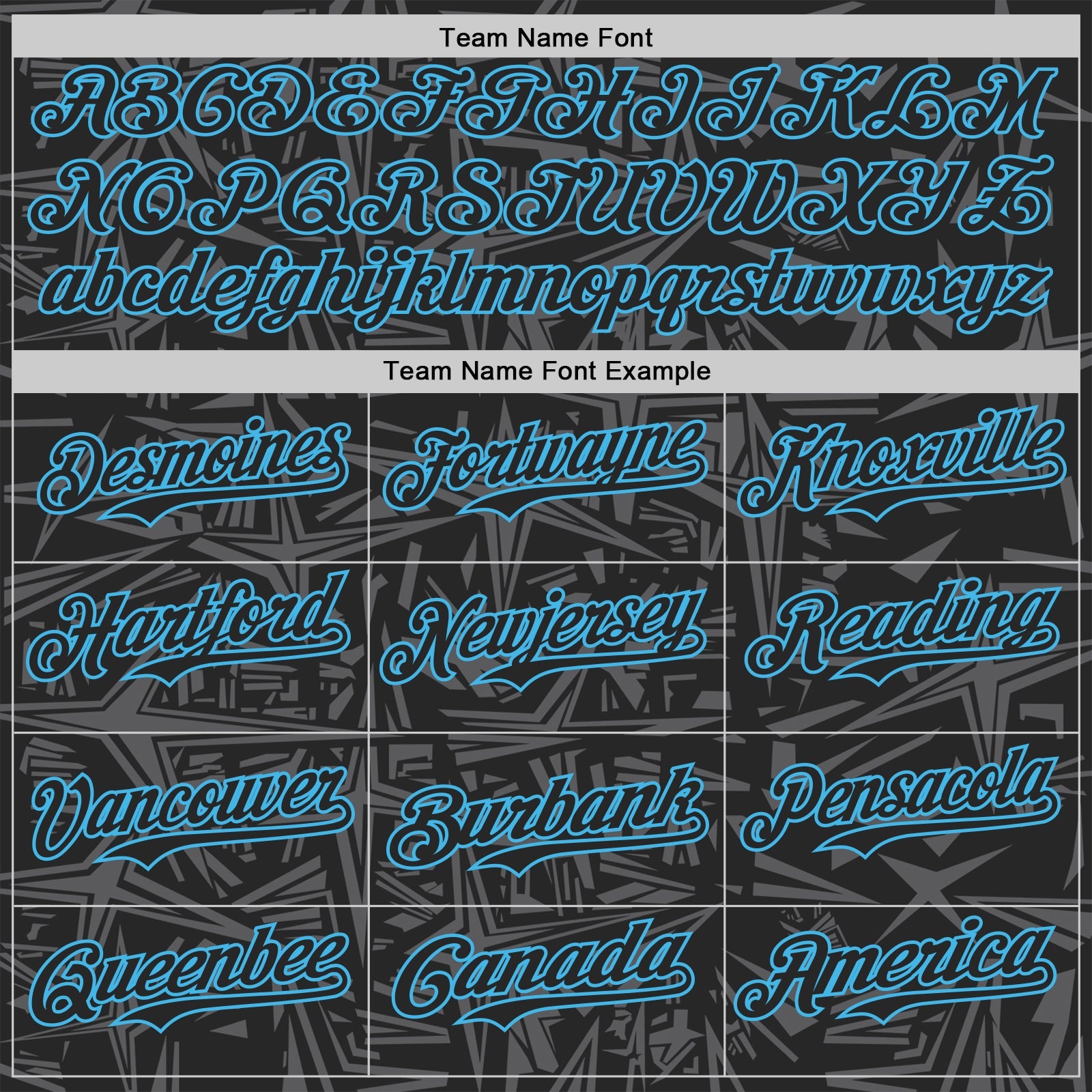 Custom Black Steel Gray-Sky Blue Geometric Cyber Starburst Authentic Baseball Jersey