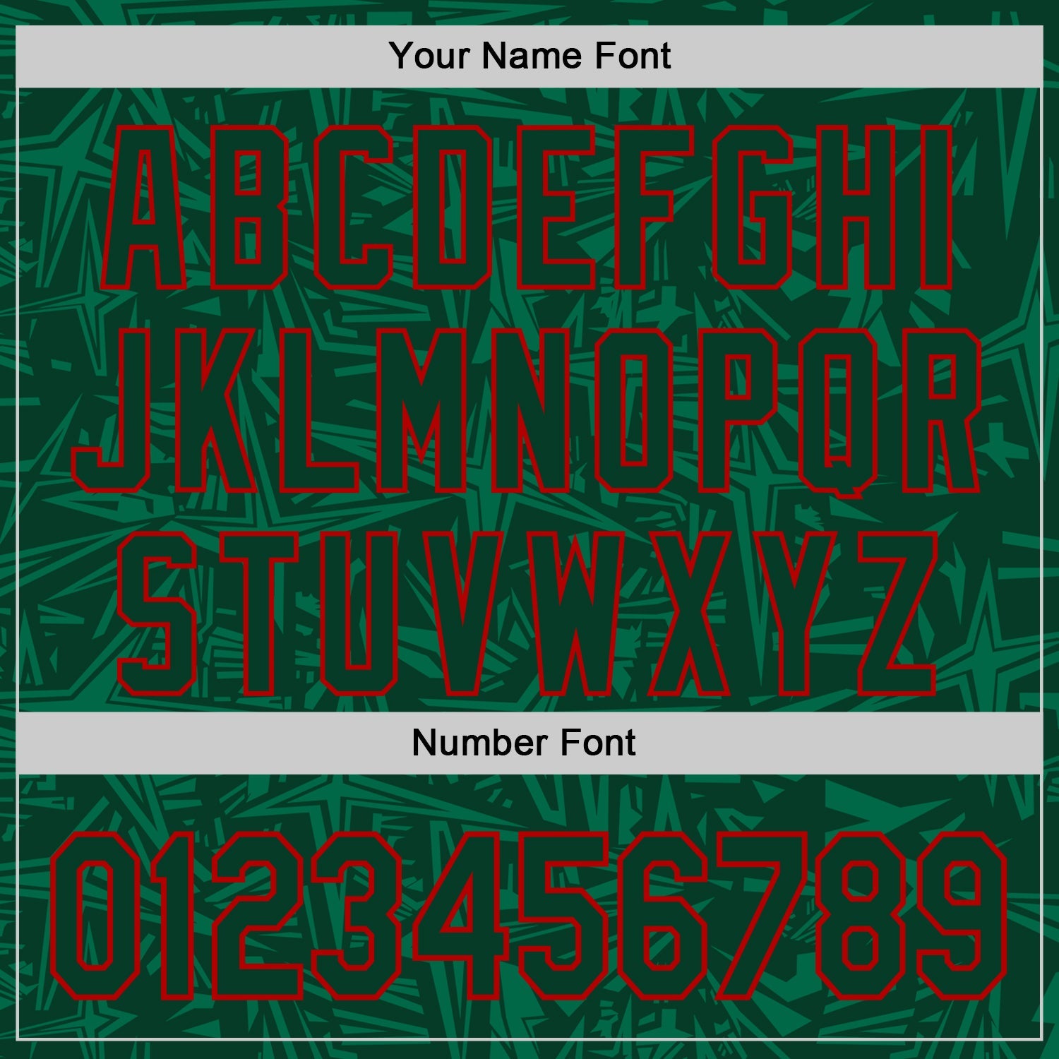 Custom Green-Red Geometric Cyber Starburst Authentic Baseball Jersey