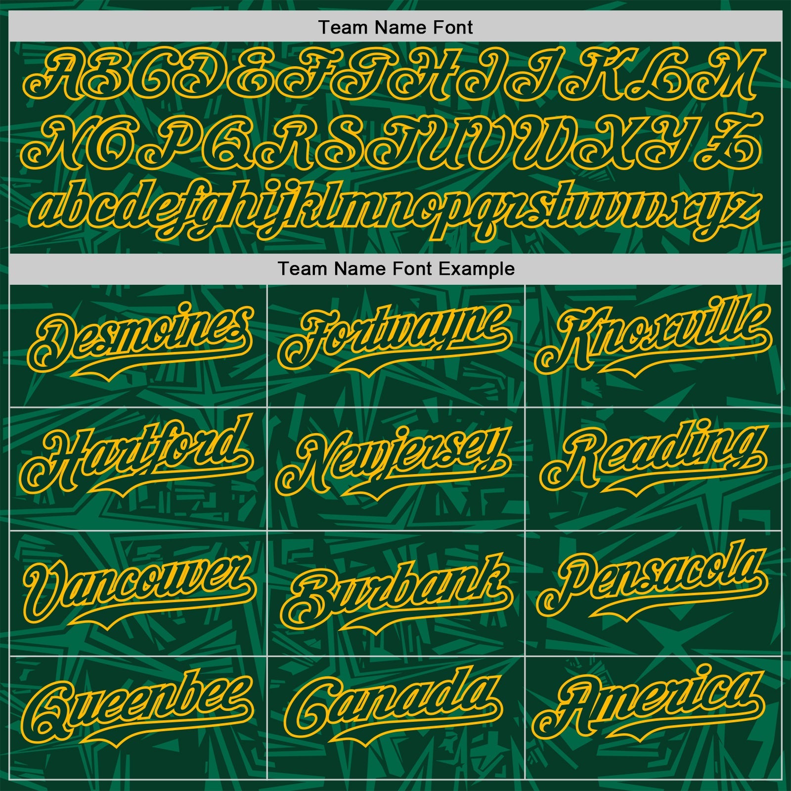 Custom Green-Gold Geometric Cyber Starburst Authentic Baseball Jersey