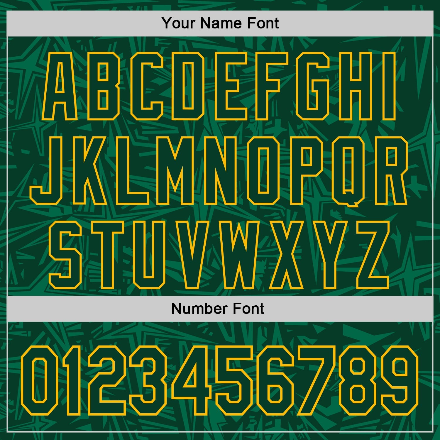 Custom Green-Gold Geometric Cyber Starburst Authentic Baseball Jersey
