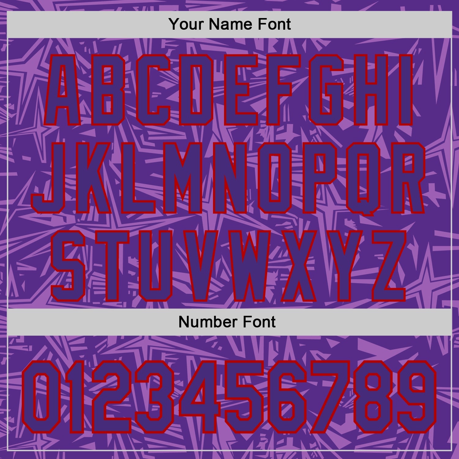 Custom Purple Medium Purple-Red Geometric Cyber Starburst Authentic Baseball Jersey