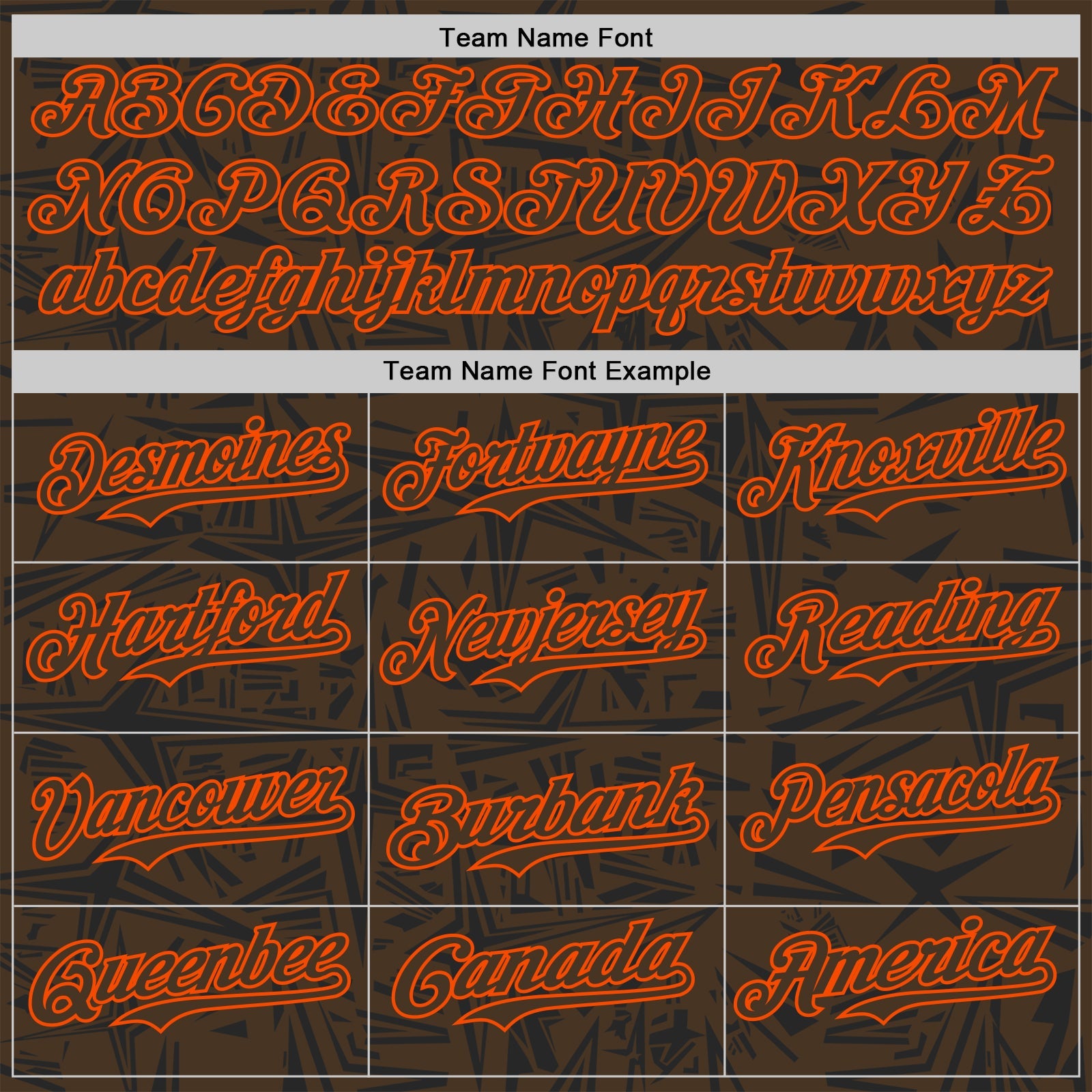 Custom Brown Black-Orange Geometric Cyber Starburst Authentic Baseball Jersey