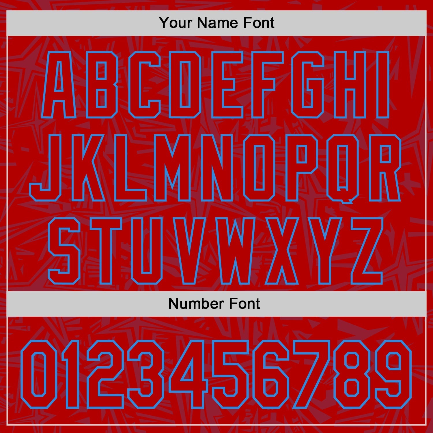 Custom Red-Electric Blue Geometric Cyber Starburst Authentic Baseball Jersey